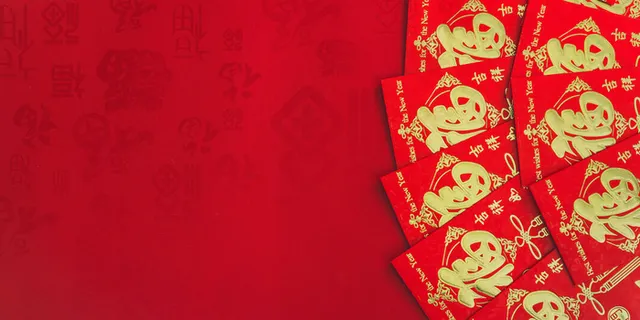 设计新年红色背景