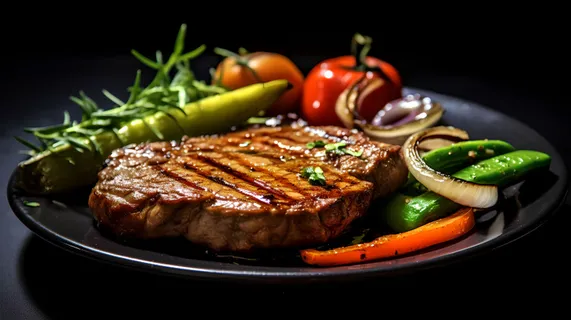 铁板牛扒食物摄影夏季写实图