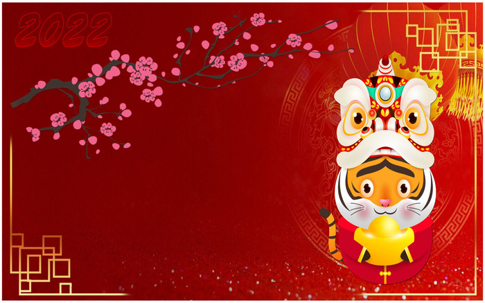 设计2022年新年虎年