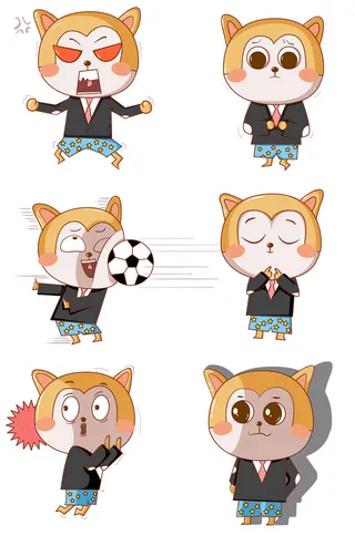 卡通动物表情包