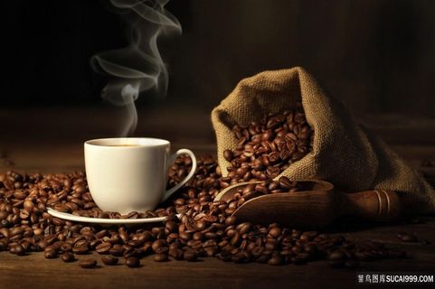 咖啡豆和咖啡图片