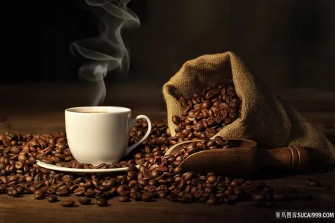 咖啡豆和咖啡图片