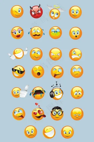 卡通表情可爱表情微信表情