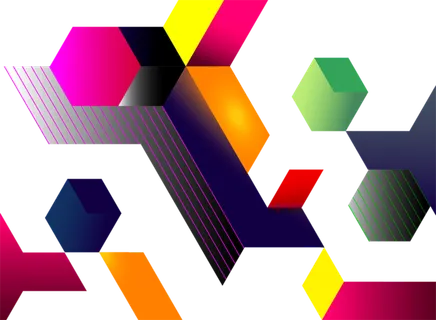 立方体线条装饰科技