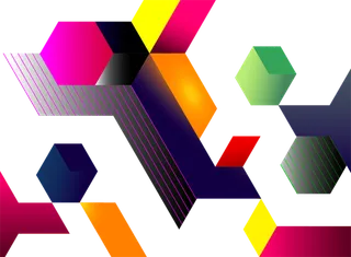 立方体线条装饰科技