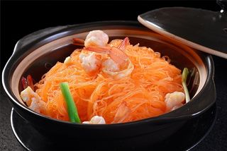 砂锅石锅美食煲类特色菜怀干捞粉丝虾