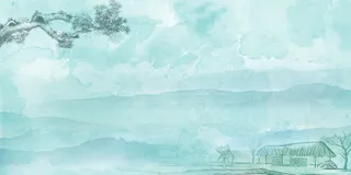 中国风传统水墨古风古典展板边框工笔画PS海报背景平面设计素材