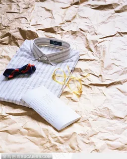 褶皱纸张上的衬衣 褶皱纸张上的衬衣