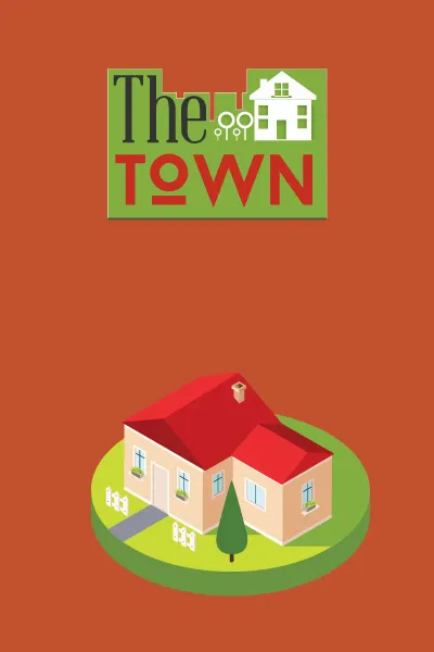 街道建筑矢量扁平插画ai矢量模版下载