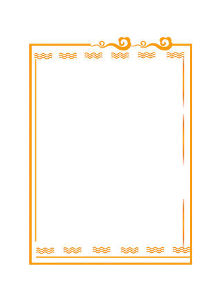 中国风中式传统祥云图案国潮古风边框云纹装饰元素PNG免抠素材图
