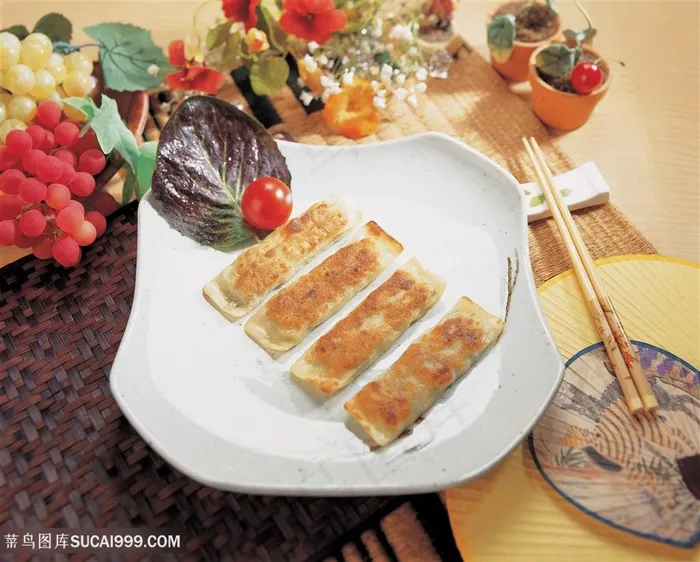 美味油饼摄影图片