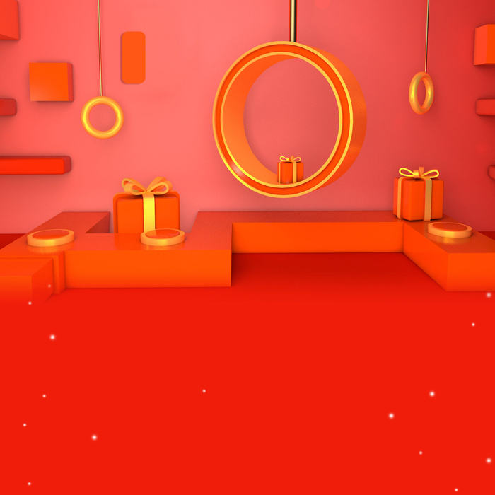 立体C4D场景电商首页主图直通车促销banner海报背景PSD素材