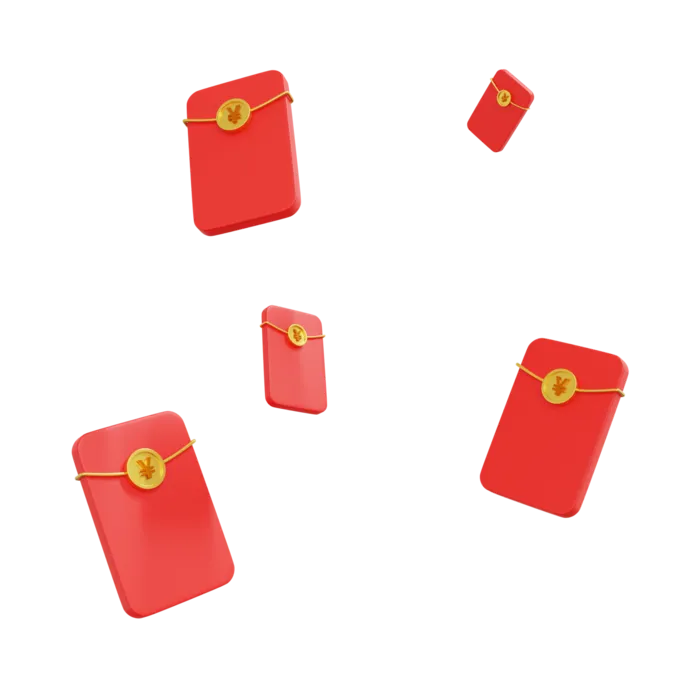 新年元素素材红色喜庆新春兔年