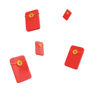 新年元素素材红色喜庆新春兔年