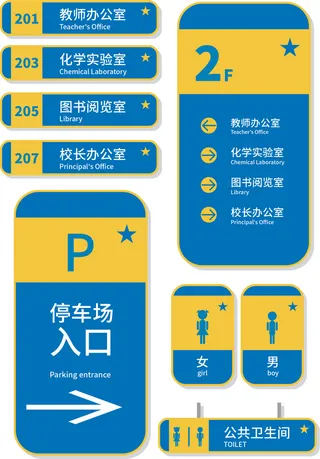 导视牌标识牌指示牌指引牌