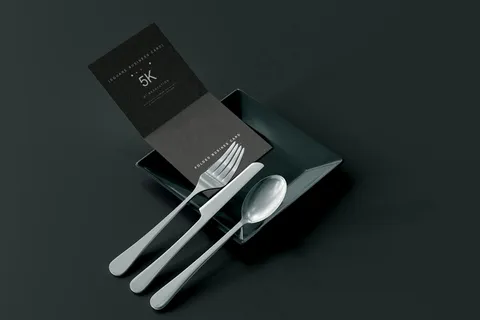 高端暗黑文具类文创VI样机模板