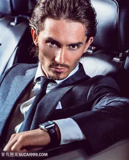 时尚穿西装帅哥男士高清图片