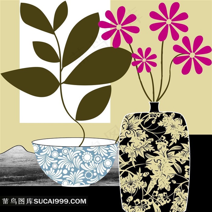 高清无框画绘画素材