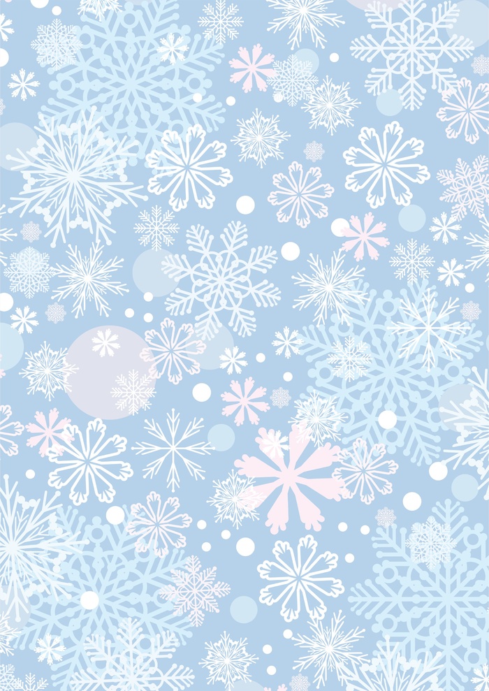 浪漫雪花圣诞cdr矢量模版下载