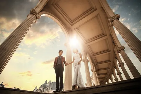 拉斐特城堡婚纱外拍写真图片