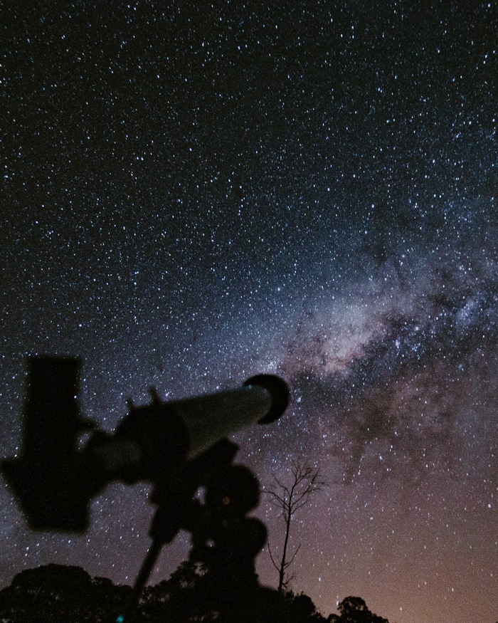 黑色星空摄影素材