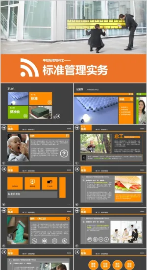中层管理-标准管理实务培训PPT模板预览图