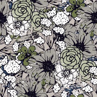 花卉唯美手绘花朵面料纹理手机壳布料面料印花服装矢量图案素材