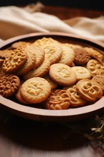 下午茶饼干曲奇甜点摄影图