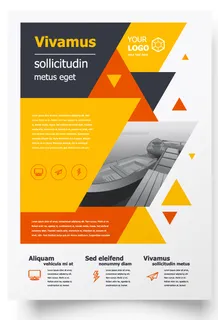 包装宣传册设计模板传单页抽象商务宣传册A4模板创意封面趋势宣传