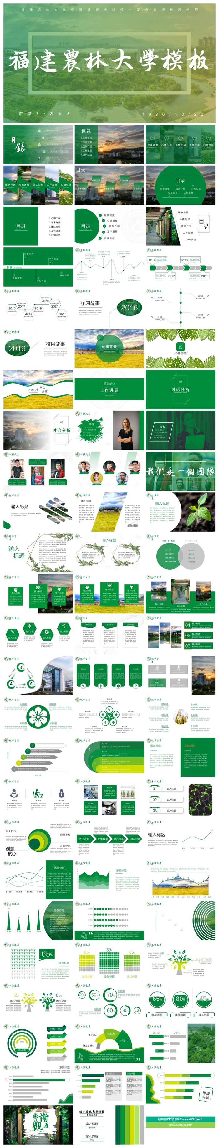 福建农林大学-刘庆-答辩通用PPT模板