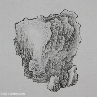 王军河工笔山水青绿山水传统山水皴法国画界画鬼脸皴袁江袁耀解索皴2