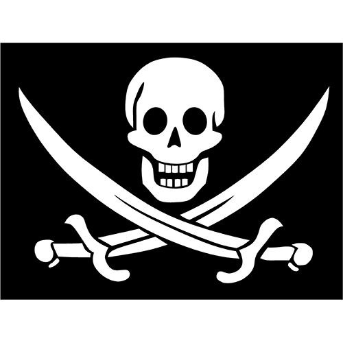 海盗旗 PNG免抠(500x500)