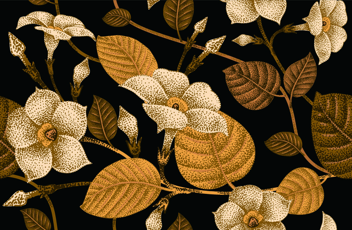 花卉唯美手绘花朵面料纹理手机壳布料面料印花服装矢量图案素材