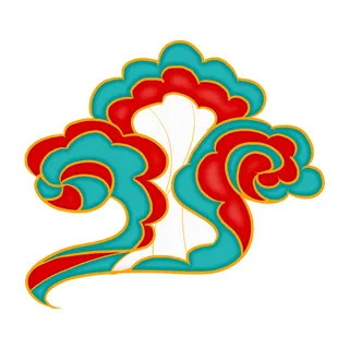 中国风中式国潮敦煌云纹祥云插画图案云朵云彩元素PSDAI设计素材