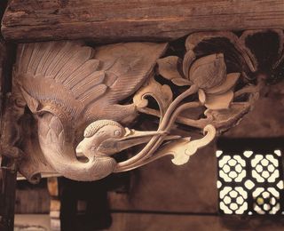 浮雕石刻建筑风景图片素材