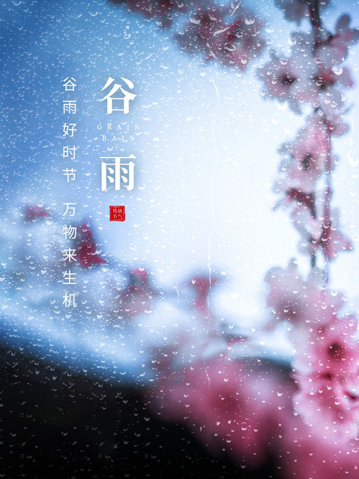 谷雨海报二十四节气谷雨广告