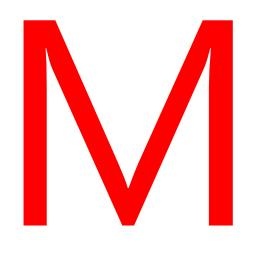 字母M PNG免抠(256x256)