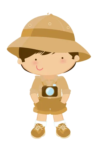 小朋友戴眼镜拍照