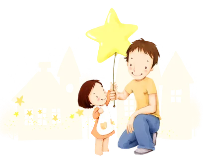 父亲孩子卡通 画