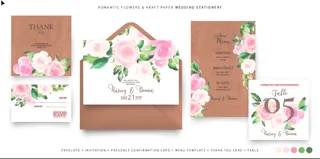 祝贺婚礼结婚邀请卡素材 