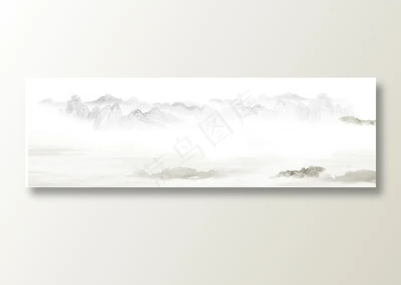 中国风水墨banner海报背景psd模版下载