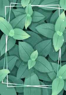 简约创意轻质感扁平风植物噪点海报插画