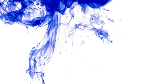 墨水, 抽象, 运动, 蓝色的, 毛茸茸, 冷静的, 放松