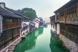 清晨的江南水乡--乌镇