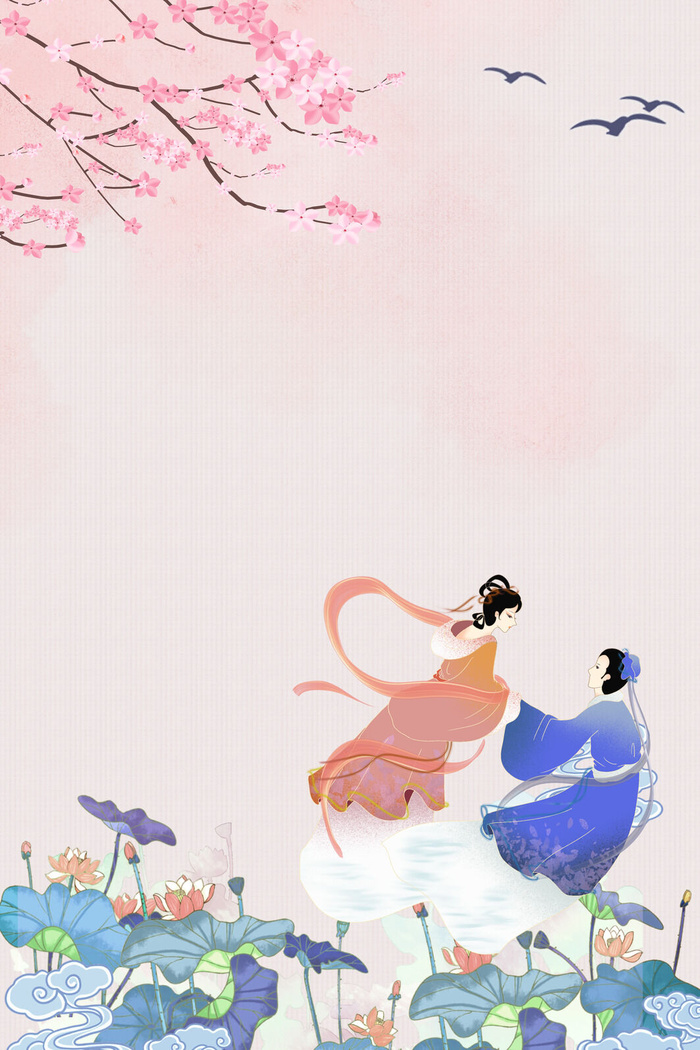 中式古典国潮来袭海报展板宣传背景图PSD设计PS模板素材