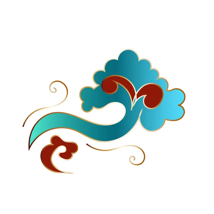 中国风中式国潮敦煌云纹祥云插画图案云朵云彩元素PSDAI设计素材ai矢量模版下载
