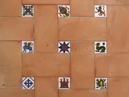 个性花纹地面背景