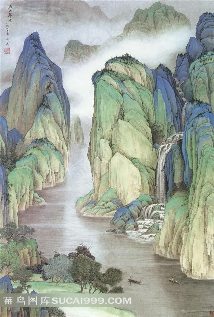 山水风景艺术图片