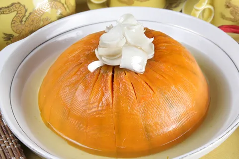 鲜百合蒸南瓜 (1)
