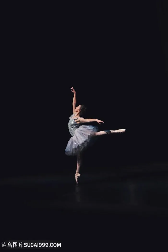 优雅黑天鹅芭蕾美女